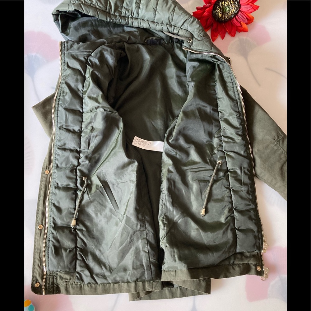 Topshop Hooded Utility Jacket and Double Zipper - Picture 5 of 10
